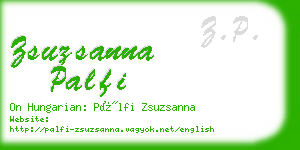 zsuzsanna palfi business card